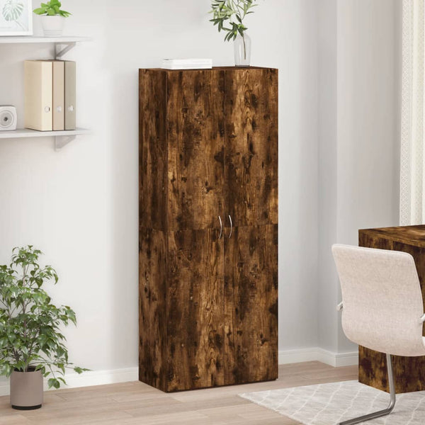Arkistokaappi savutammi 60x32x153 cm tekninen puu