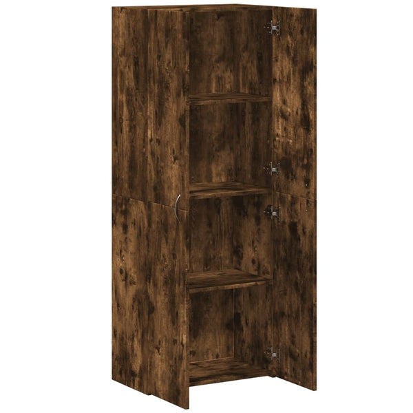 Arkistokaappi savutammi 60x32x153 cm tekninen puu