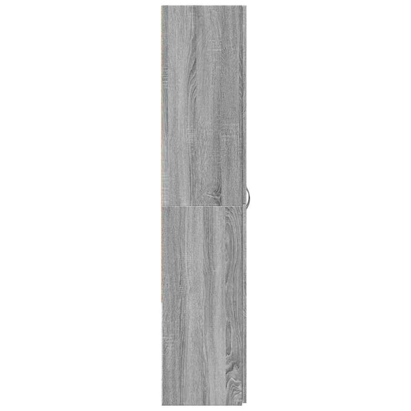Arkistokaappi harmaa Sonoma 60x32x153 cm tekopuu