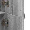 Arkistokaappi harmaa Sonoma 60x32x153 cm tekopuu