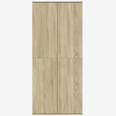 Kaappi Sonoma-tammi 80x35x180 cm tekninen puu