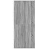 Kaappi harmaa Sonoma 80x35x180 cm tekninen puu