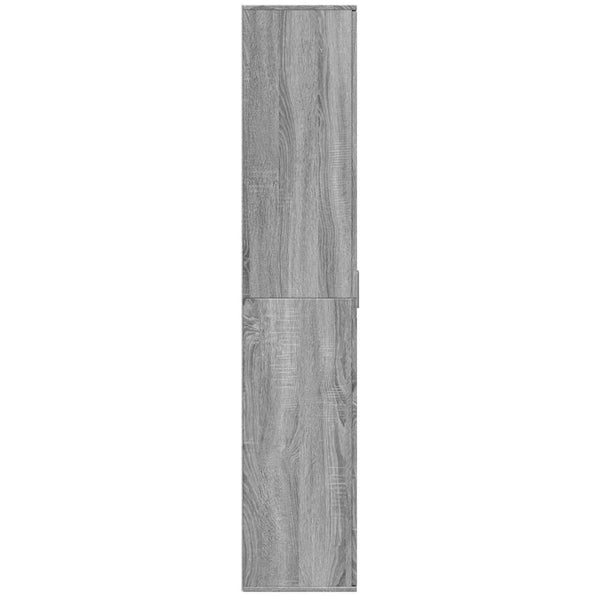 Kaappi harmaa Sonoma 80x35x180 cm tekninen puu