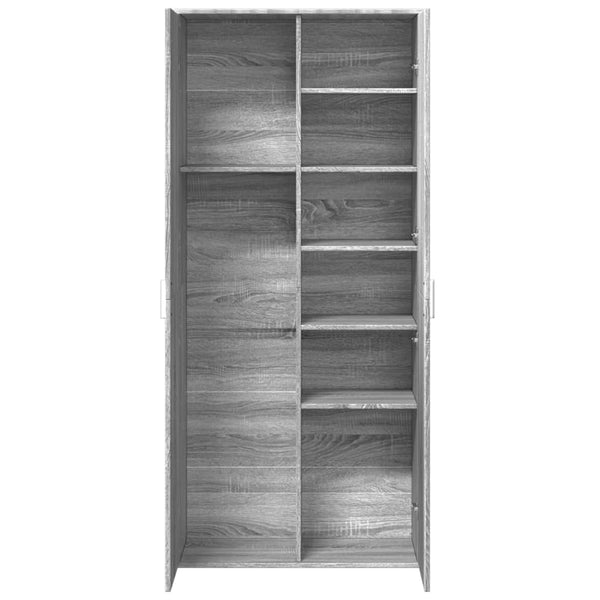 Kaappi harmaa Sonoma 80x35x180 cm tekninen puu