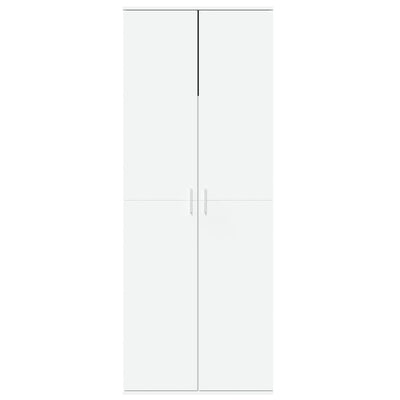 Kaappi valkoinen 70x35x180 cm tekninen puu
