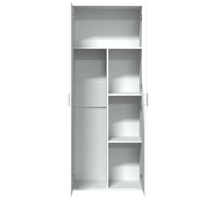 Kaappi valkoinen 70x35x180 cm tekninen puu
