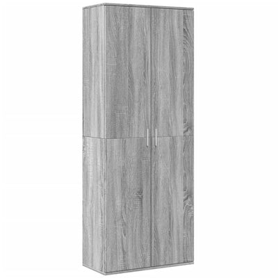 Kaappi harmaa Sonoma 70x35x180 cm tekninen puu
