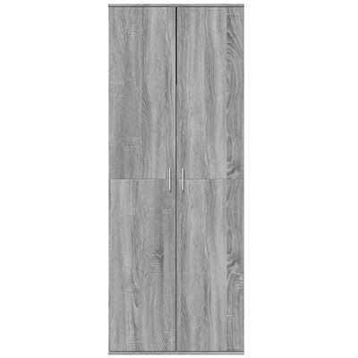 Kaappi harmaa Sonoma 70x35x180 cm tekninen puu