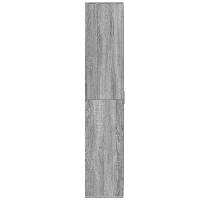 Kaappi harmaa Sonoma 70x35x180 cm tekninen puu