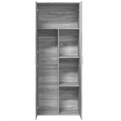 Kaappi harmaa Sonoma 70x35x180 cm tekninen puu