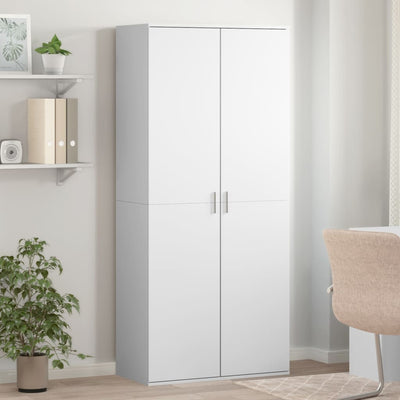 Valkoinen kenkäkaappi Gracia 80x39x178cm (lastulevy)