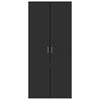 Musta kenkäkaappi Gracia 80x39x178cm (lastulevy)