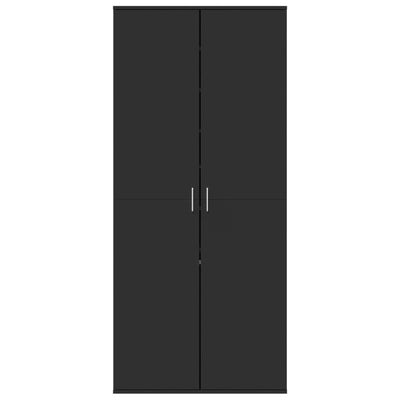 Musta kenkäkaappi Gracia 80x39x178cm (lastulevy)
