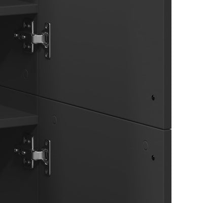 Musta kenkäkaappi Gracia 80x39x178cm (lastulevy)