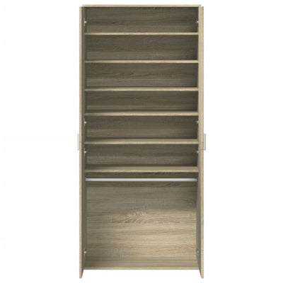 Kenkäkaappi Sonoma-tammi 80x39x178 cm lastulevy