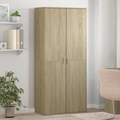 Kenkäkaappi Sonoma-tammi 80x39x178 cm lastulevy