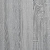 Sängynrunko harmaa Sonoma 200x200 cm tekninen puu