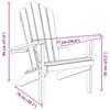 Adirondack puutarhatuoli 77x78x95 cm täysi tiikki