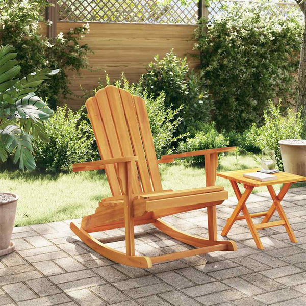 Puutarhan Adirondack keinutuoli täysi tiikki