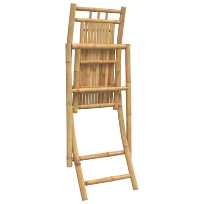Taitettavat puutarhatuolit 4 kpl 46x66x99 cm bambu