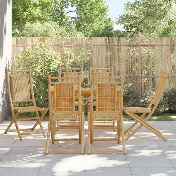 Taitettavat puutarhatuolit Budomir 46x66x99cm (6 kpl bambu)