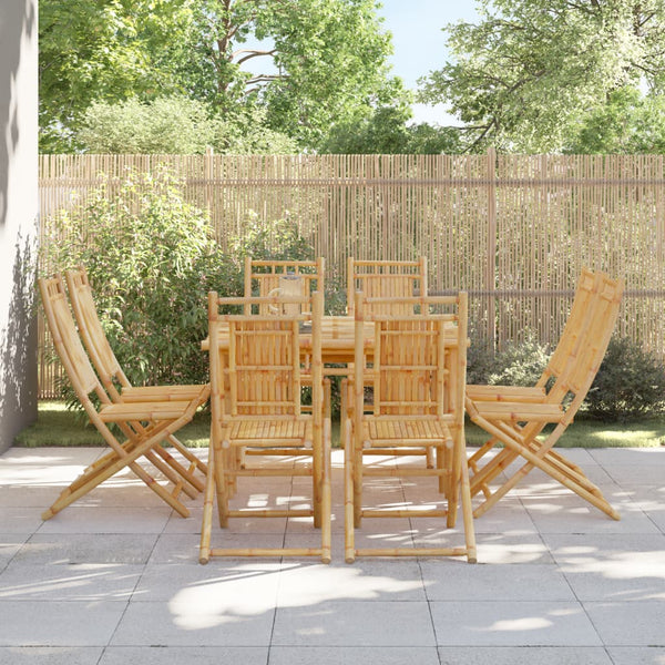 Taitettavat puutarhatuolit Budomir 46x66x99cm (8 kpl bambu)
