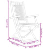 Taitettavat puutarhatuolit Budomir 53x66x99cm (4 kpl bambu)