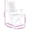 Taitettavat puutarhatuolit Budomir 53x66x99cm (8 kpl bambu)