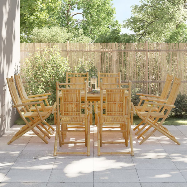 Taitettavat puutarhatuolit Budomir 53x66x99cm (8 kpl bambu)