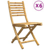 Taitettavat puutarhatuolit Vinjulet 43x54x88cm (6 kpl bambu)