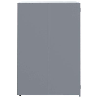 Roskalaatikon säilytystila kahdelle harmaa 138x79x117 cm teräs