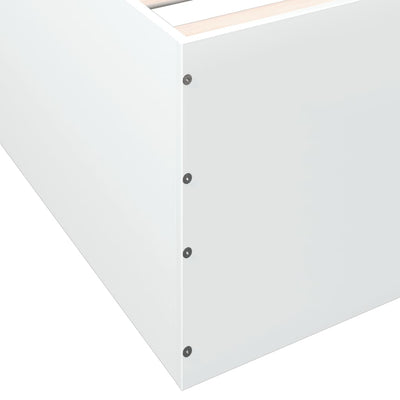 Valkoinen sängynrunko Hegedus 120x200cm (puinen)