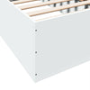 Valkoinen sängynrunko Hegedus 90x200cm (puu)