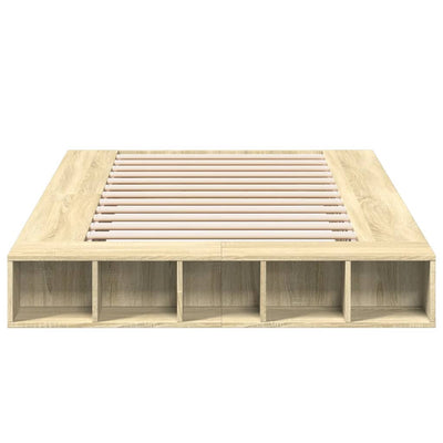 Sonoma tammi sängynrunko Negulescu 120x200cm (puinen)