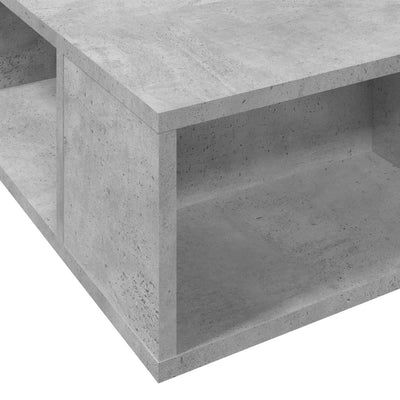 Sängynrunko betoninharmaa 120x200 cm tekninen puu