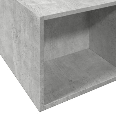 Sängynrunko betoninharmaa 150x200 cm tekninen puu