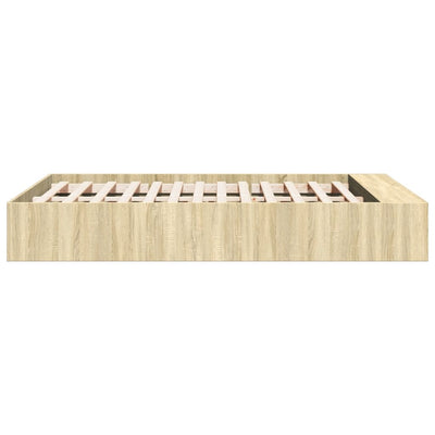 Sonoma tammi sängynrunko Jameel 120x200cm (puinen)