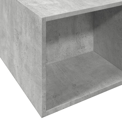 Sängynrunko betoninharmaa 135x190 cm tekninen puu