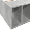 Sängynrunko betoninharmaa 90x200 cm tekninen puu