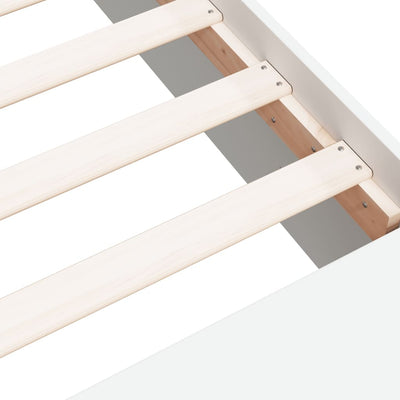 Valkoinen sängynrunko Jameel 75x190cm (puinen)