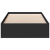 Musta sängynrunko laatikoilla Piada 100x200cm (puinen)