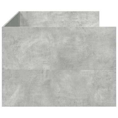 Vuodesohva laatikoilla betoninharmaa 100x200 cm tekninen puu
