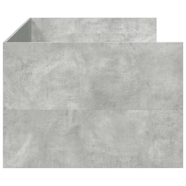 Vuodesohva laatikoilla ei patjaa betoninharmaa 90x190 cm