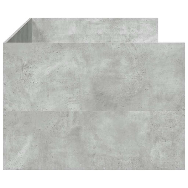 Vuodesohva laatikoilla ei patjaa betoninharmaa 75x190 cm