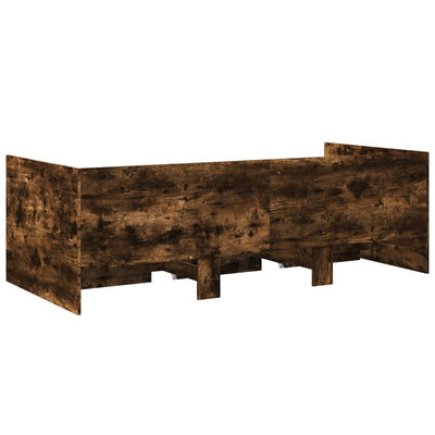 Vuodesohva laatikoilla savutammi 75x190 cm tekninen puu