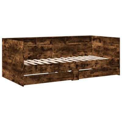 Vuodesohva laatikoilla savutammi 75x190 cm tekninen puu