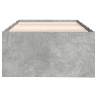 Vuodesohva laatikoilla betoninharmaa 90x200 cm tekninen puu