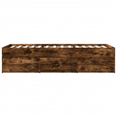 Savutammi vuodesohva laatikoilla Dulcica 90x200cm (puinen)