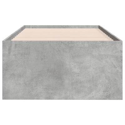 Vuodesohva laatikoilla betoninharmaa 90x190 cm tekninen puu