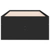 Musta vuodesohva laatikoilla Dulcica 75x190cm (puinen)